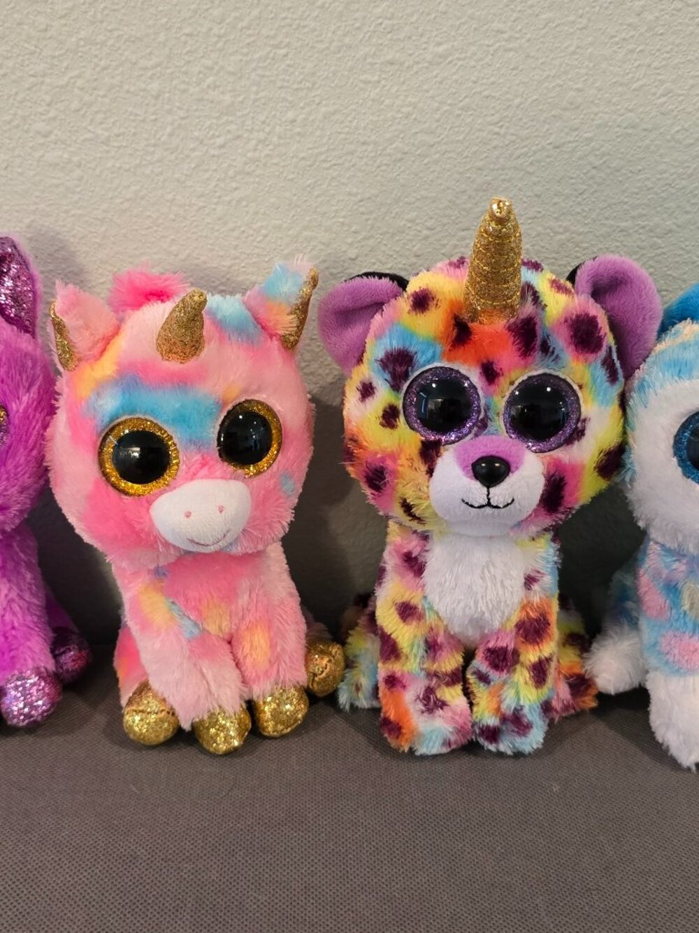 Beanie Boos Unicorn Lot- Set of 4 Plush Glitter